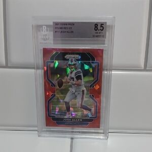 2021 PANINI PRIZM PRIZMS RED ICE #117 JOSH ALLEN BGS 8.5